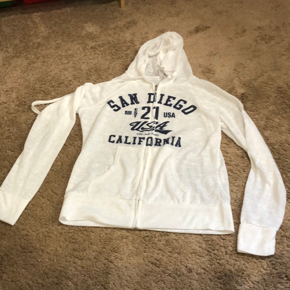 San Diego light weight hooded sweatshirt